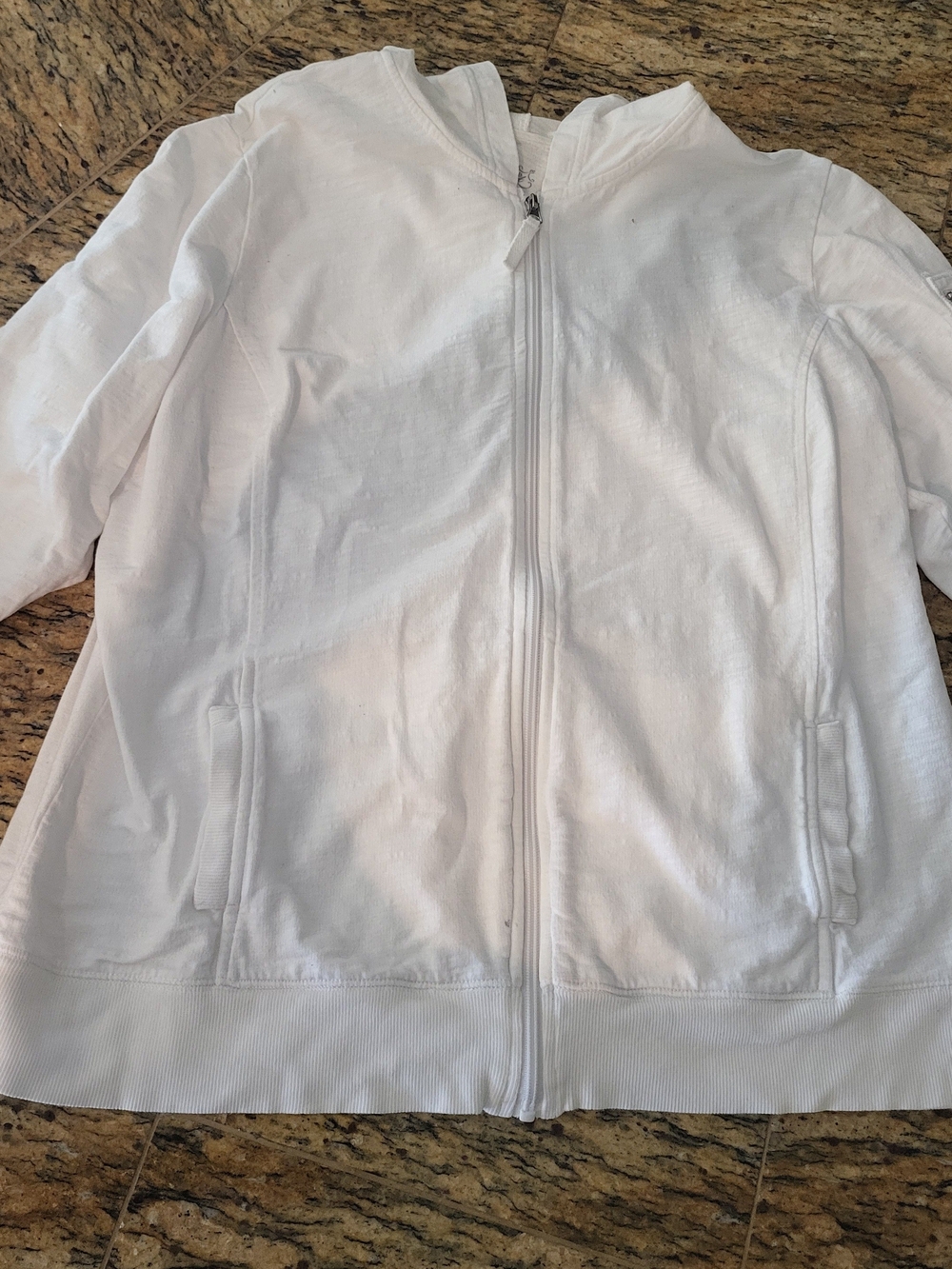 Style & Co. White Zip-Front Jacket